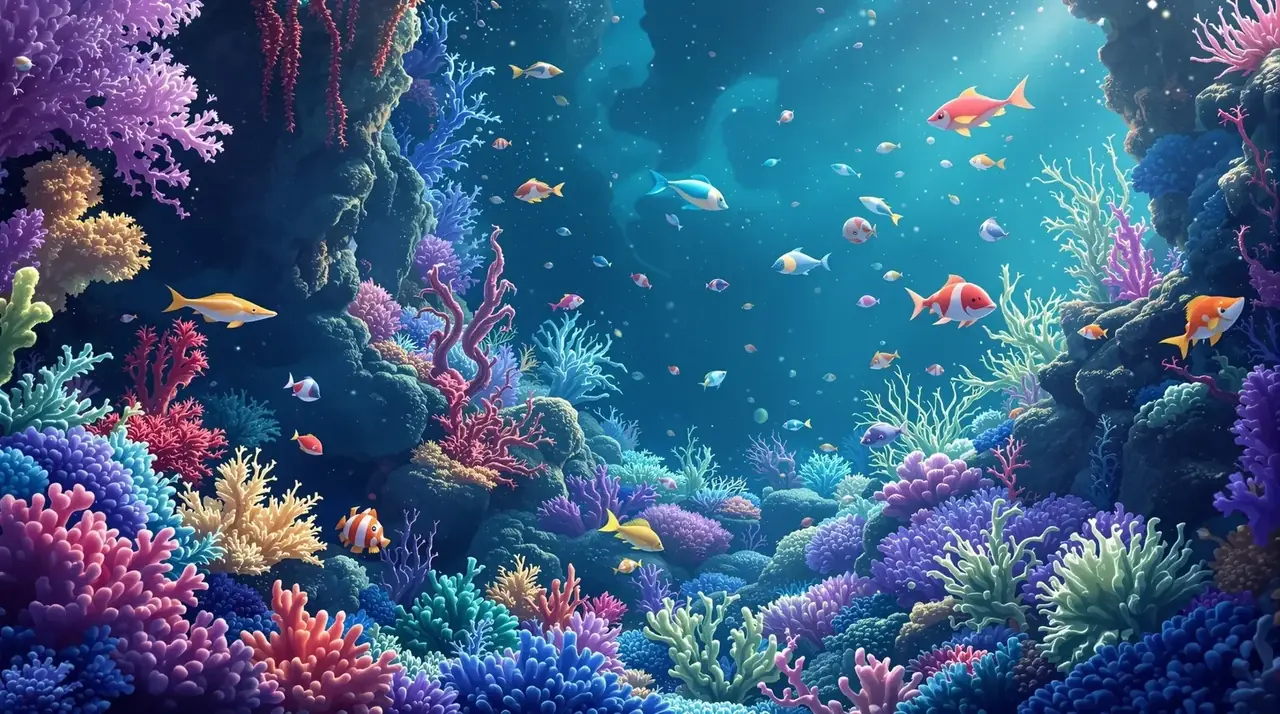 深海 横幅背景